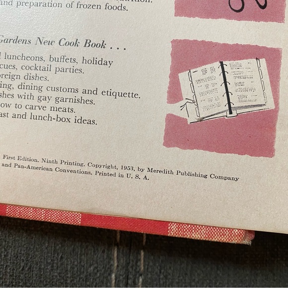 Vintage 1953 Better Homes and Gardens New Cookbook - Picture 5 of 9
